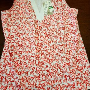 Tommy Bahama Aubrey Coral Tunic (Size Large) and skort (Size Medium)